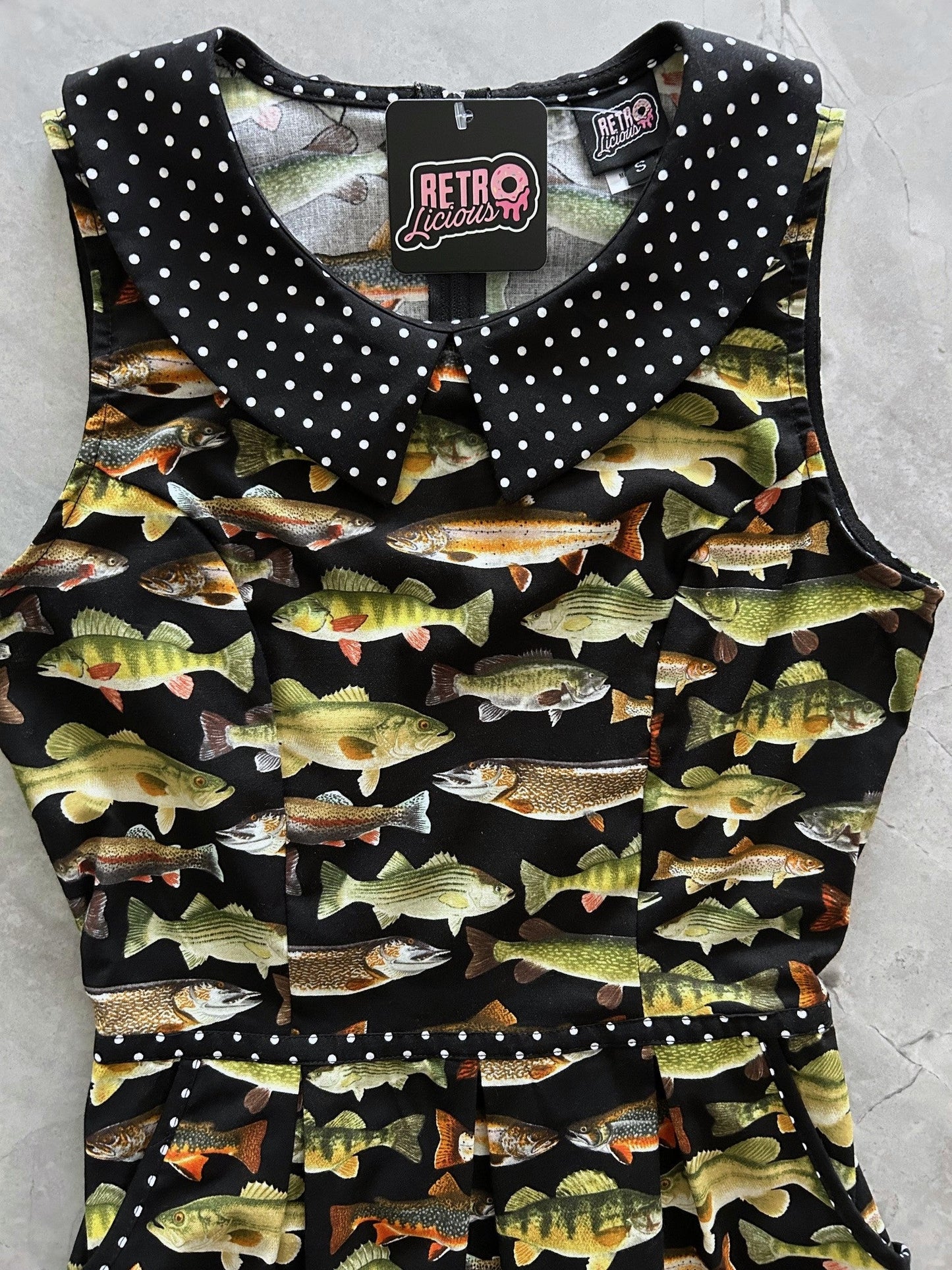Fish Collared Dress