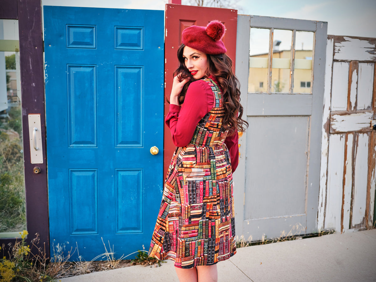 Don't Judge a Book by its Cover Fit & Flare Dress