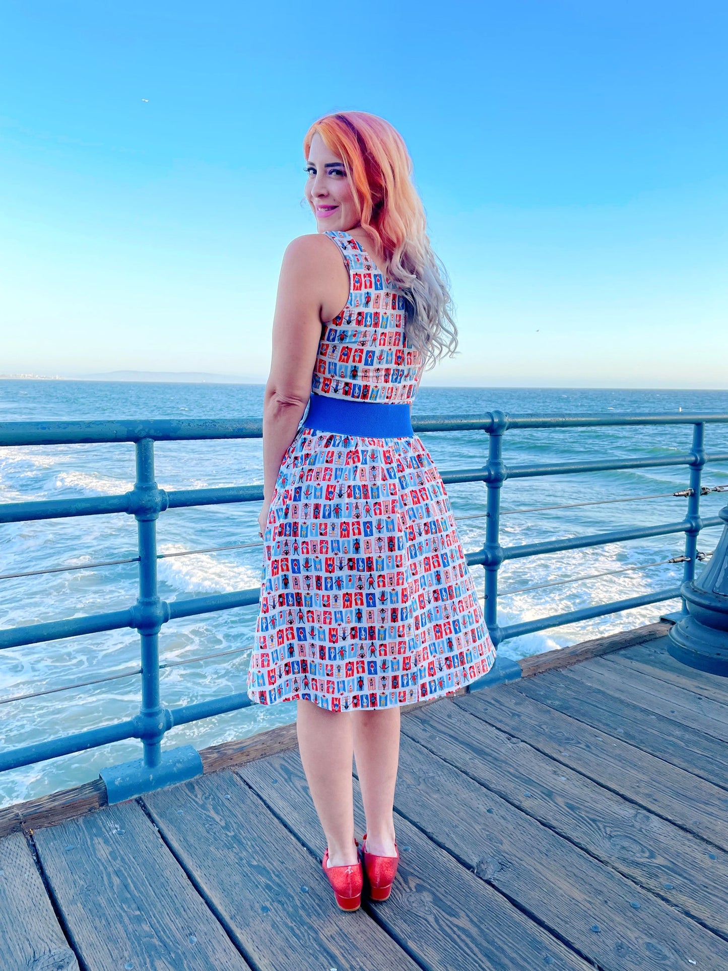 Sunny Days Fit & Flare Dress - Large only