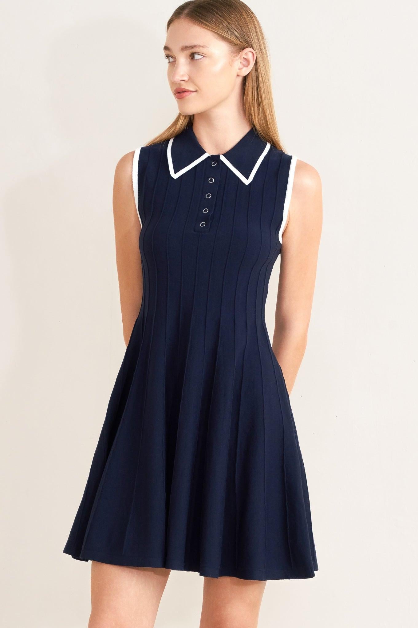 MEET ME IN PARIS SWEATER KNIT MINI DRESS