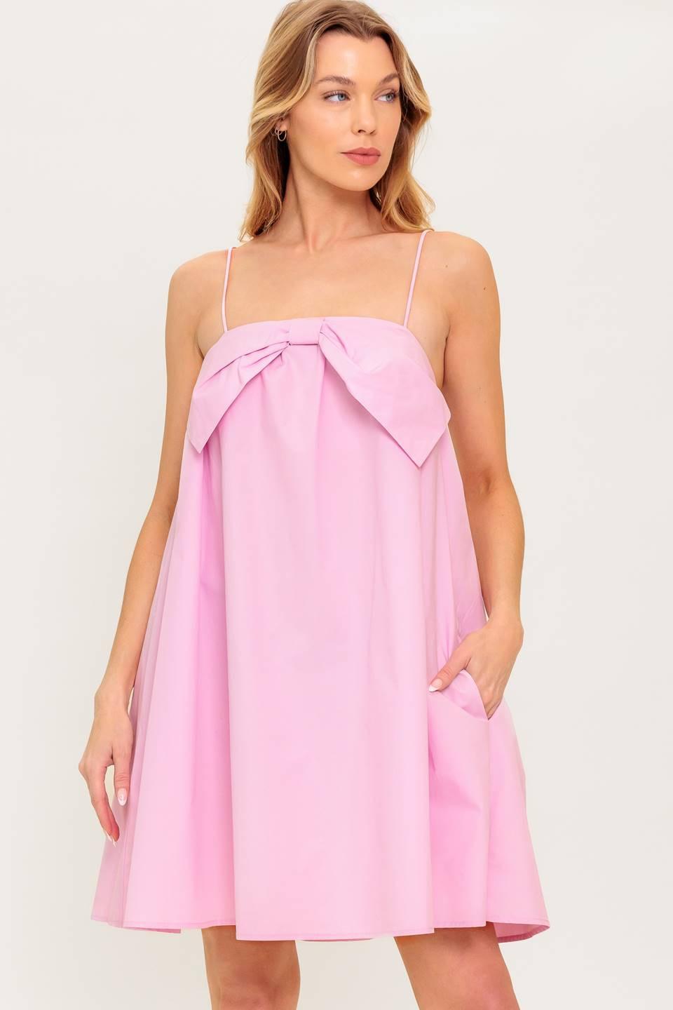 INVESTED IN YOU WOVEN MINI DRESS
