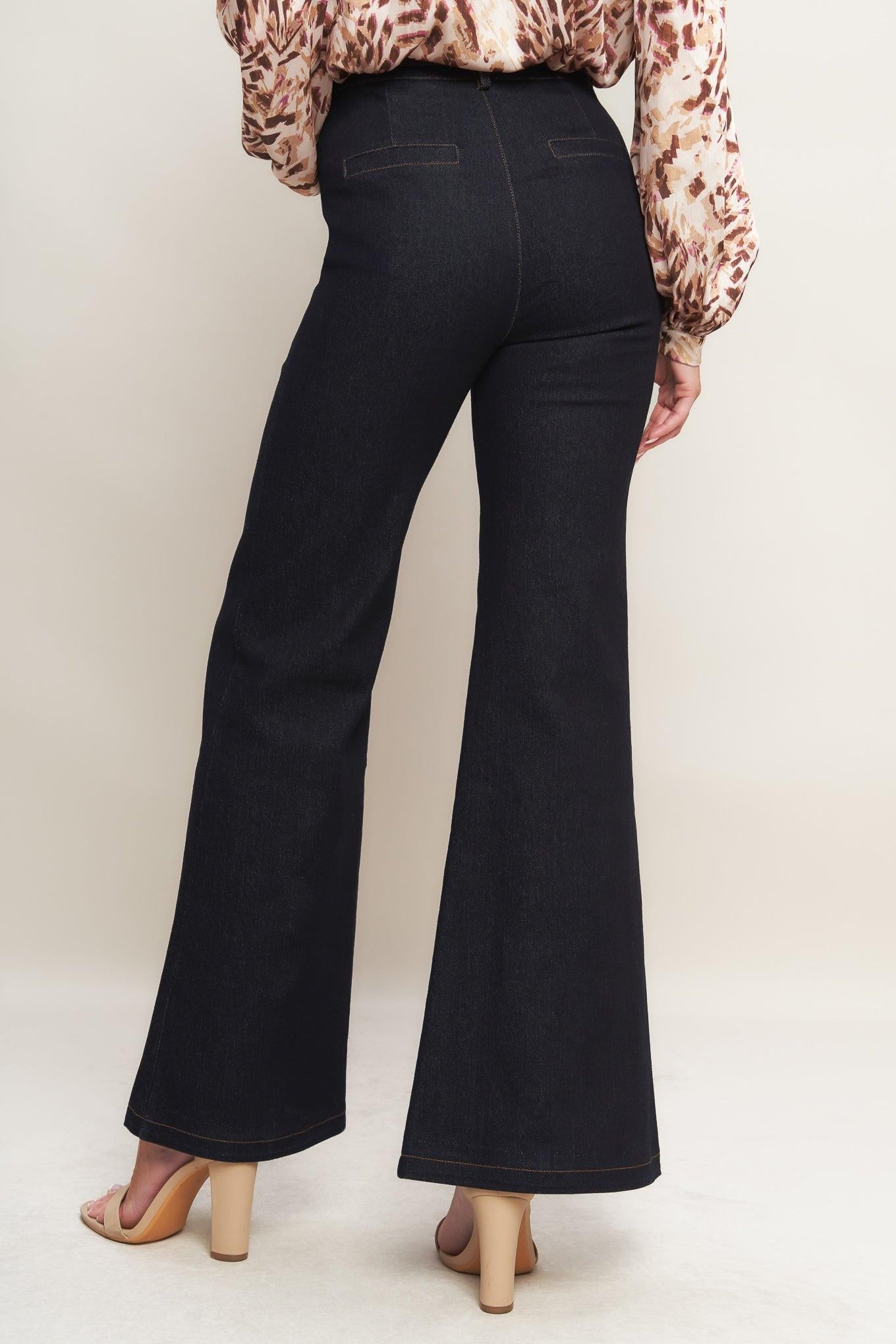 ICONIC FLARE DENIM PANTS