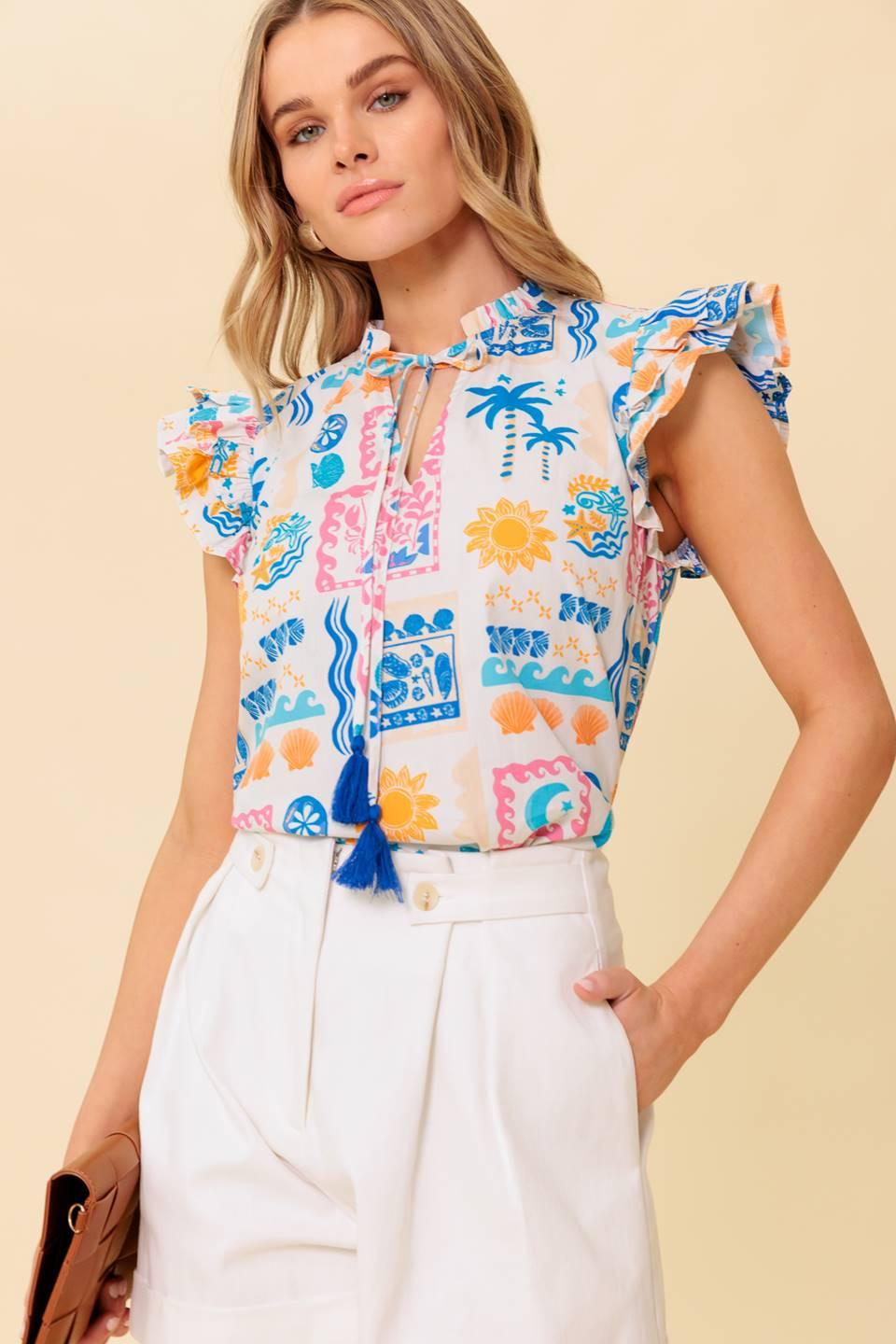 VENTURA VISION WOVEN TOP